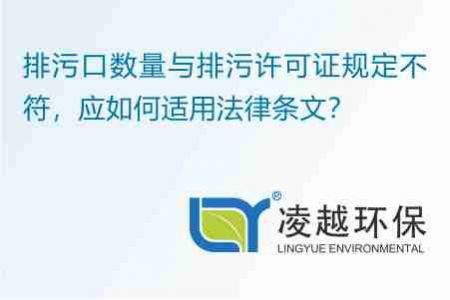 排污口数量与排污许可证规定不符，应如何适用法律条文？